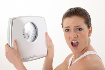 Woman and scale