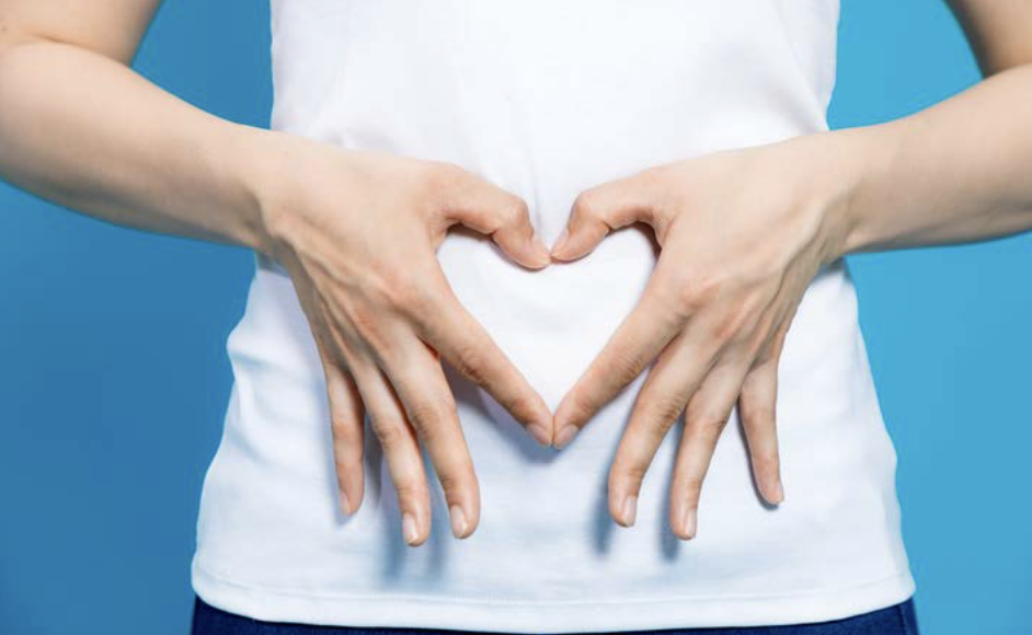 Gut Health Heart over Belly